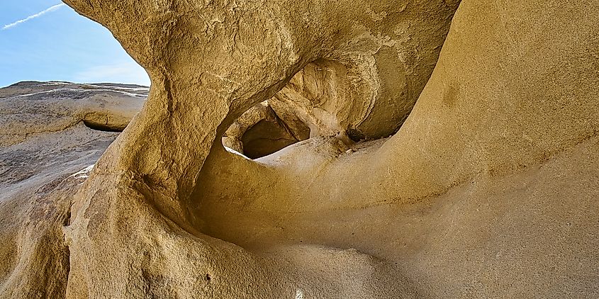 Desert wind caves landscape in Anza Borrego.