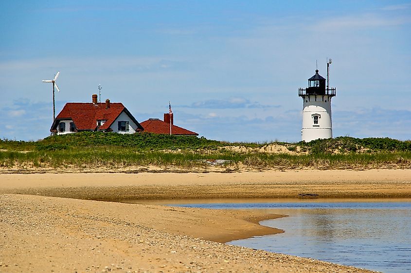 Race Point Beach and lighthouse in Provincetown, Massachusetts.