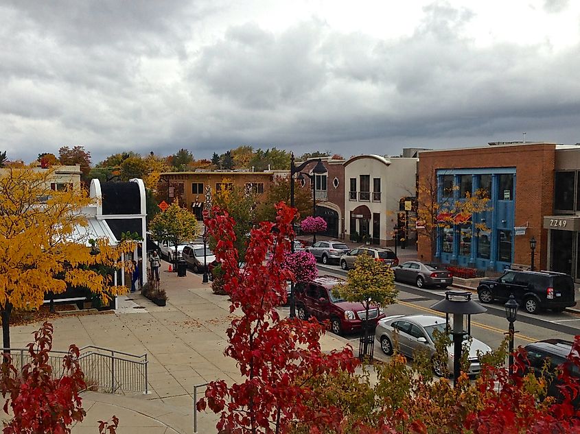 Downtown East Grand Rapids, Michigan.