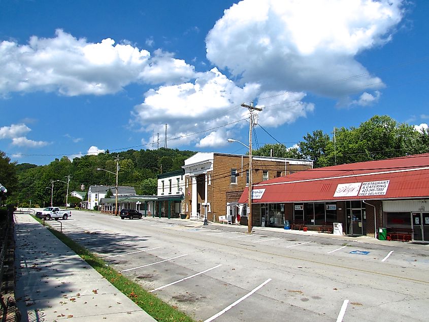 Kingston Street in Wartburg, Tennessee.