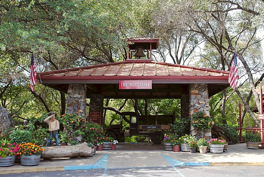 Entrance to Ironstone Vineyards in Murphys. Editorial credit: EWY Media / Shutterstock.com