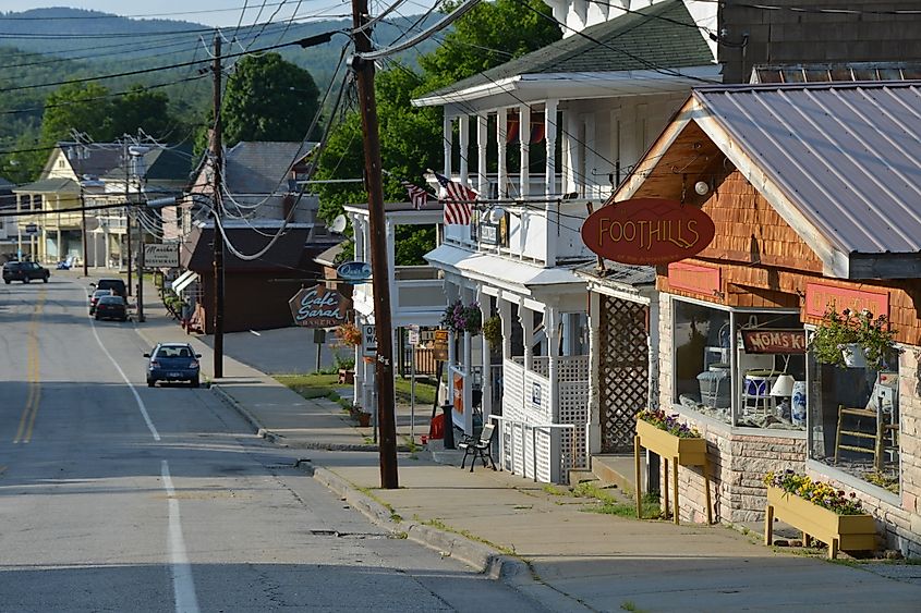 Downtown North Creek, New York.