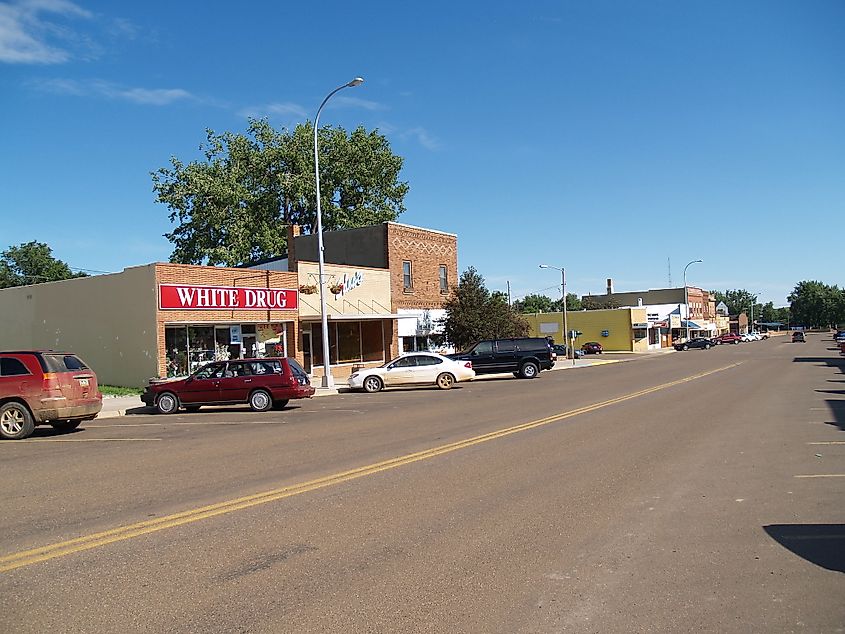 Downtown Hettinger, North Dakota.