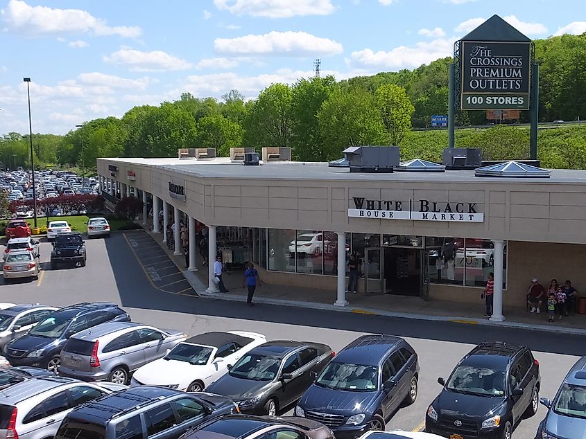 An outlet store in Tannersville, Pennsylvania.