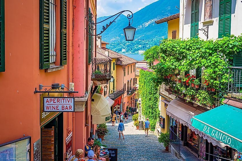 Via Giuseppe Garibaldi, Bellagio, Italy.