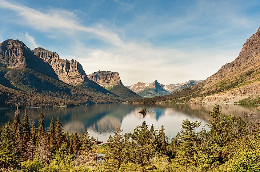 St. Mary Lake with Wild Goose Island in Glacier National Park, Montana