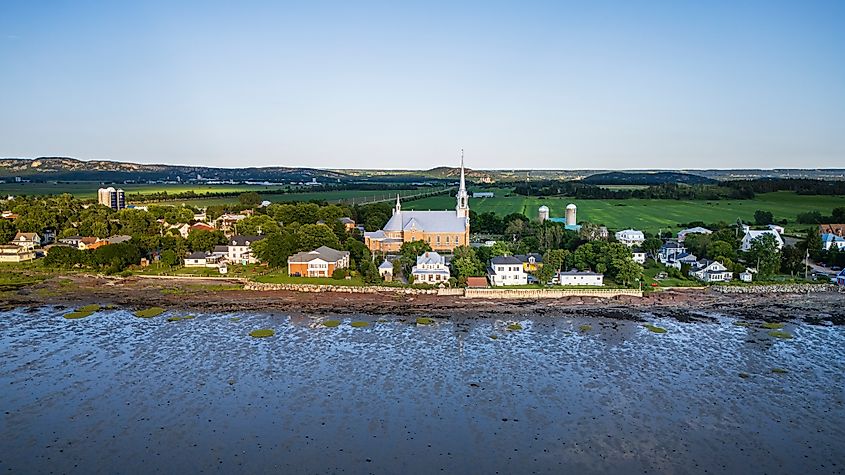 Riverside village of Kamouraska, Canada. 