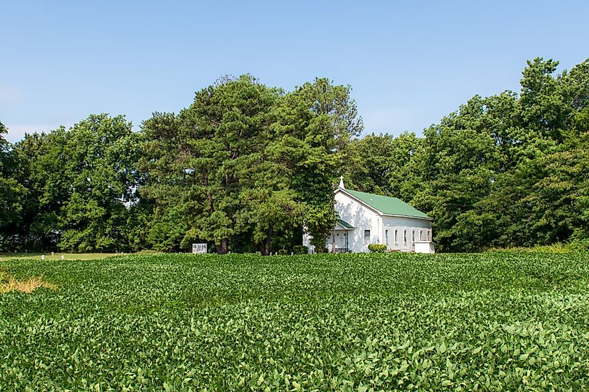 Little Zion Church in Greenwood, Mississippi