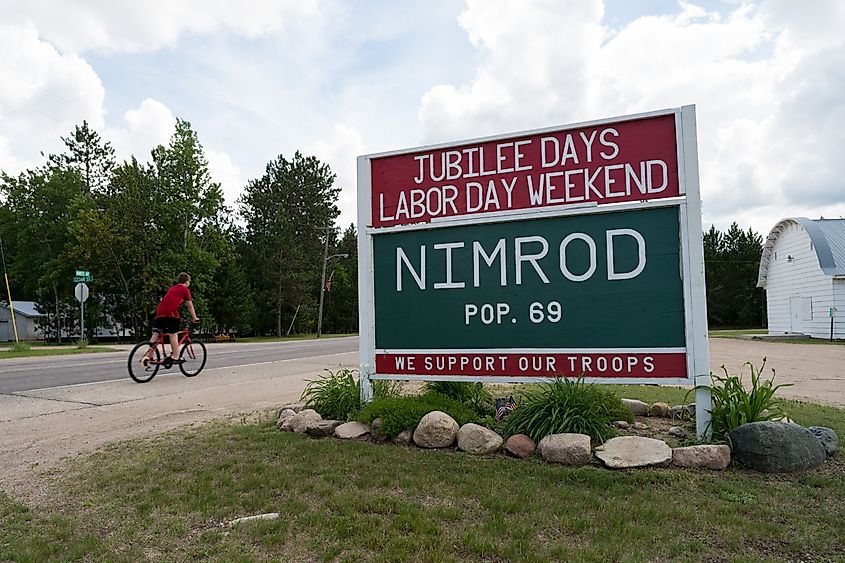 Nimrod, Minnesota. In Wikipedia. https://en.wikipedia.org/wiki/Nimrod,_Minnesota By Lorie Shaull from Washington, United States - Nimrod, Minnesota population 69, CC BY-SA 2.0, https://commons.wikimedia.org/w/index.php?curid=60570263