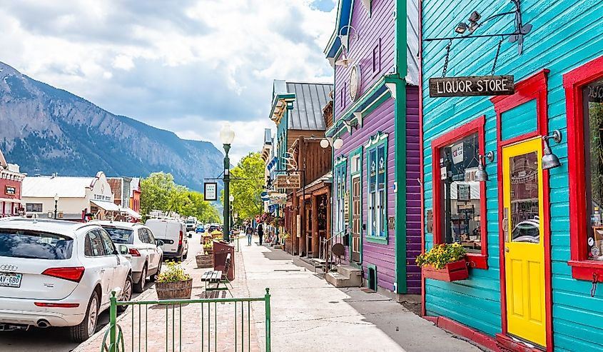 Street view of Crested Butte, Colorado.