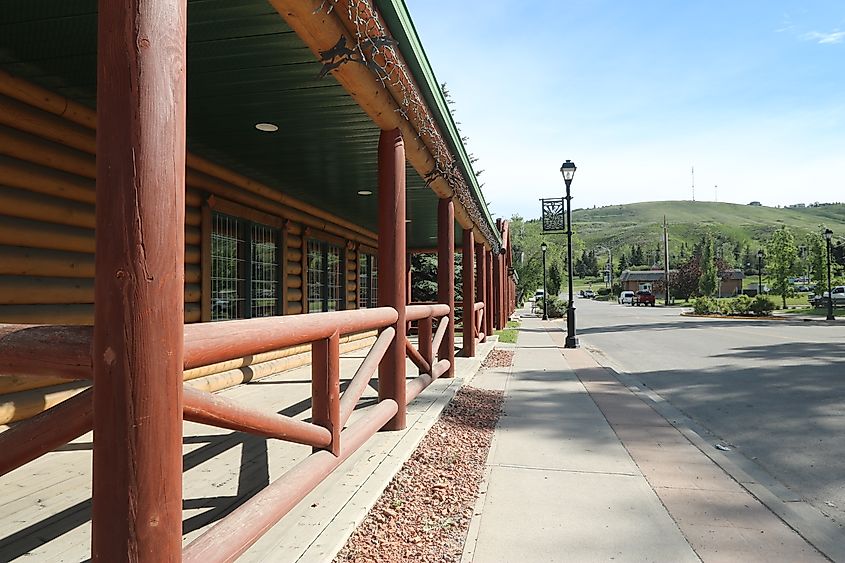 Street view in Cochrane, Alberta