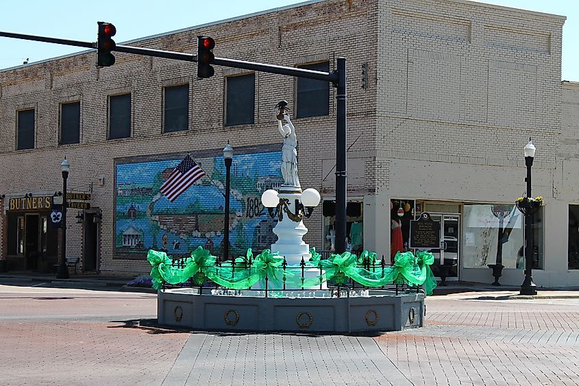 Town Square in Enterprise, Alabama