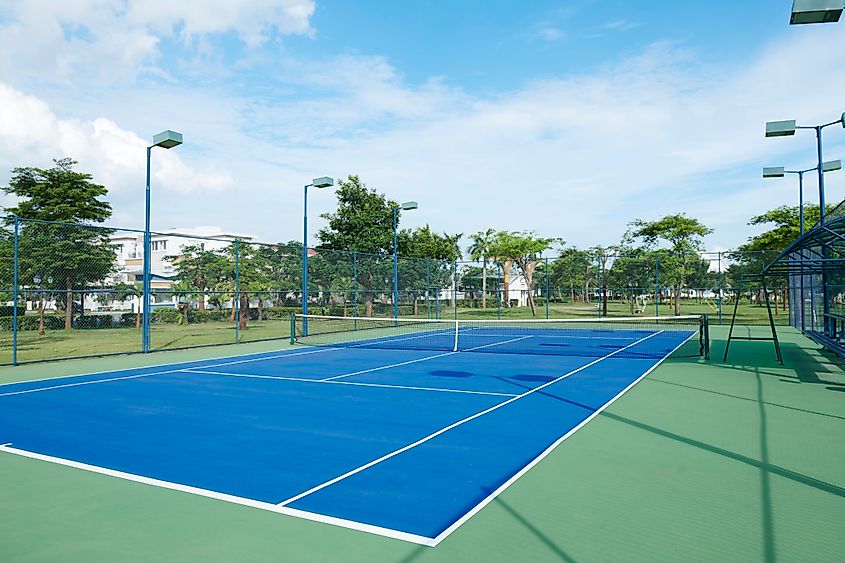 Tennis court.