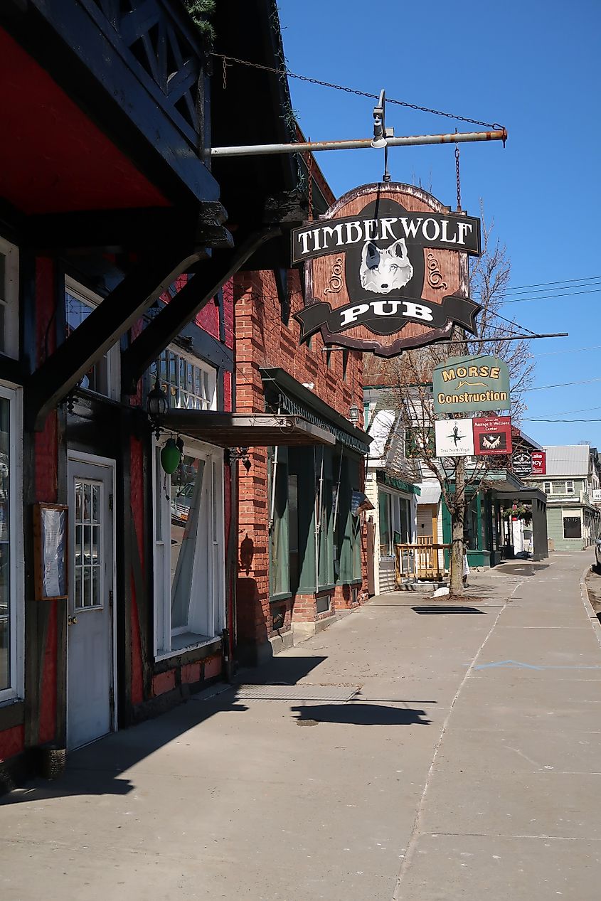 Timberwolf Pub on US 9 in Schroon Lake, New York.