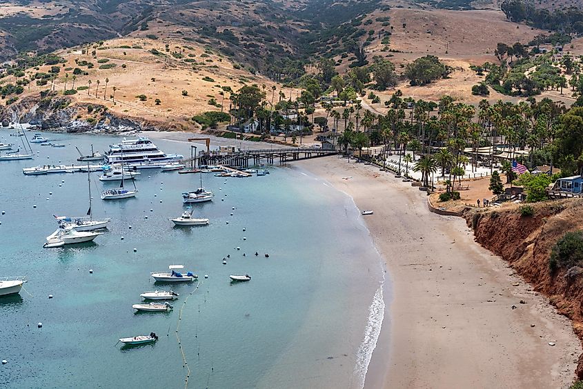 Sailboats at Two Harbors on Santa Catalina Island