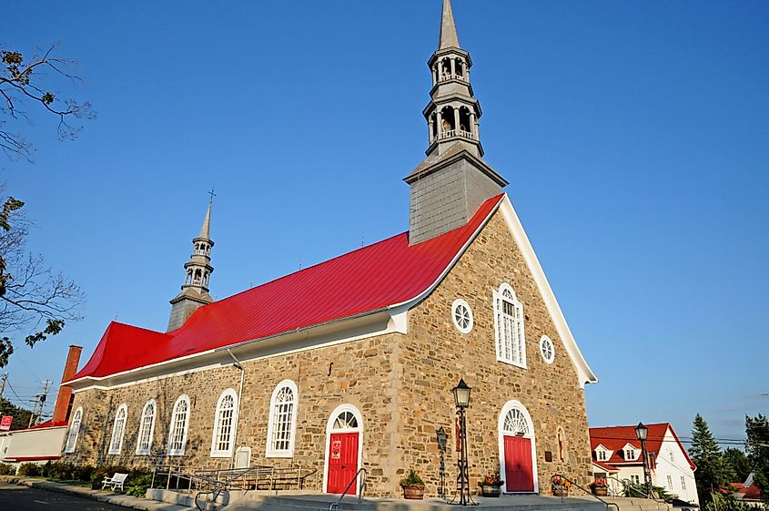 Historical church of Saint-Jean-Port-Joli in Quebec.