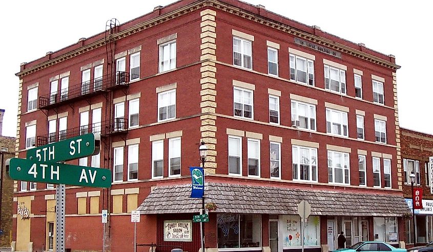 Locke Building in Devils Lake, North Dakota.