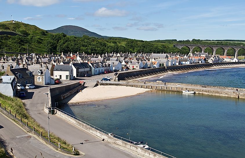 Cullen, fishing village on Moray Firth, Scotland.