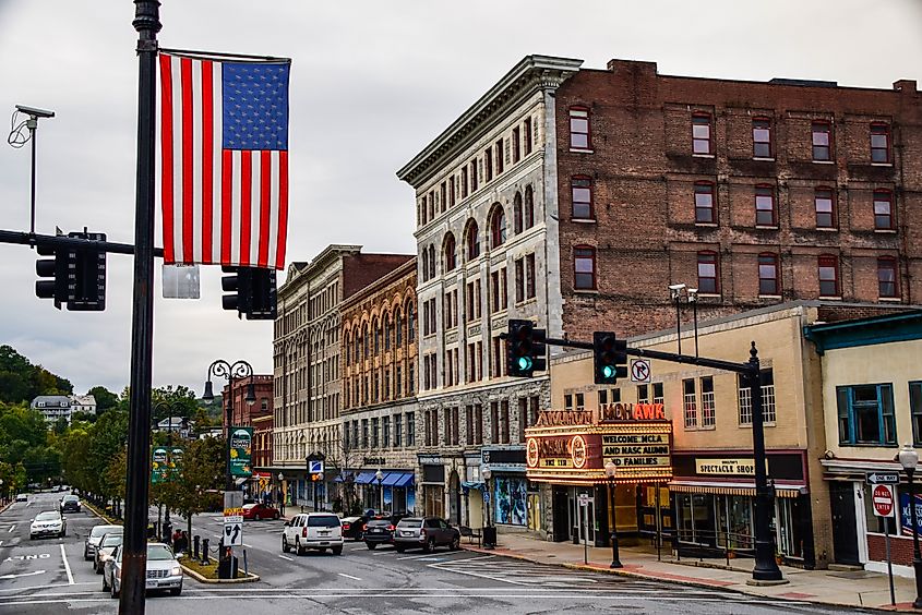 Downtown North Adams, MA, a cute, small town. Editorial credit: Rachael Martin / Shutterstock.com