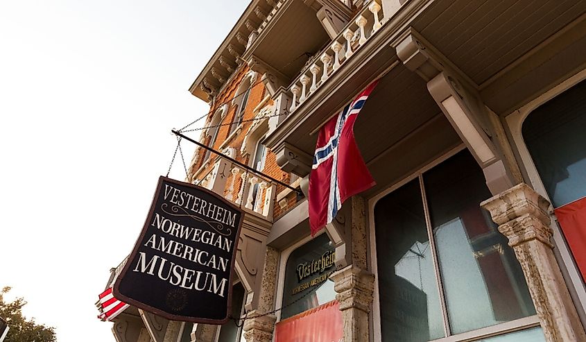 The Vesterheim, a museum dedicated to Norwegian-American culture, in downtown Decorah,