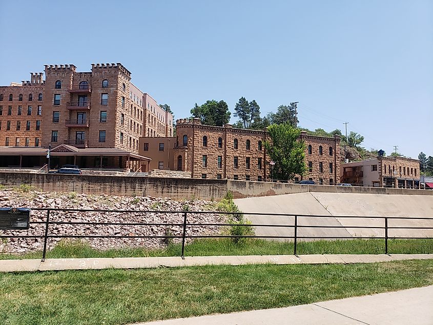 The town of Hot Springs, South Dakota.