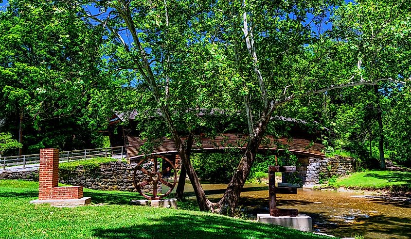 Humpback Bridge, built in 1857, located just west of Covington, Virginia