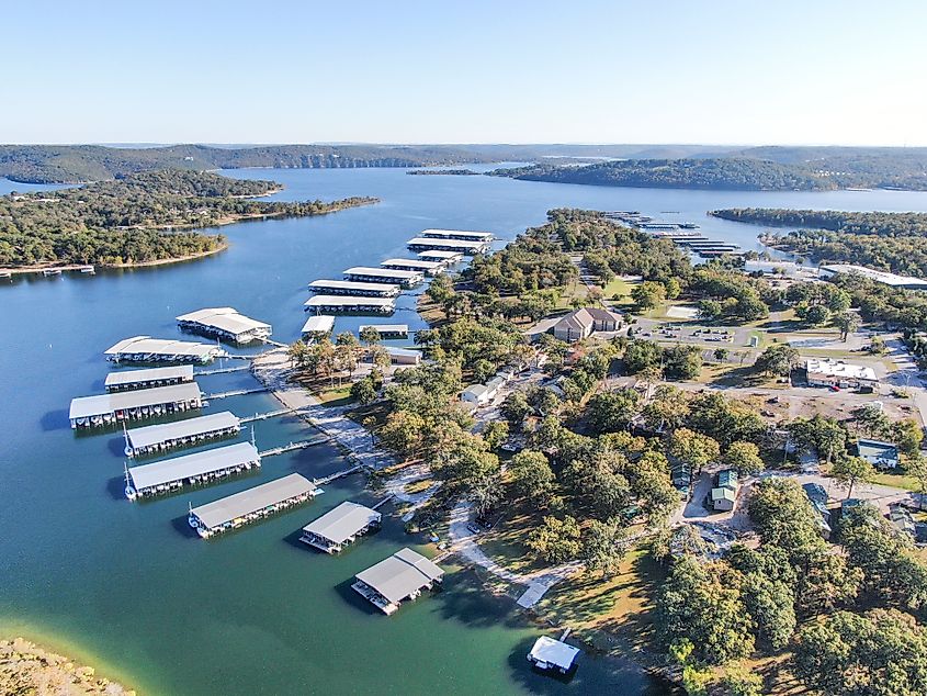 Kimberling City Marina. Lake photos just before golden hour.