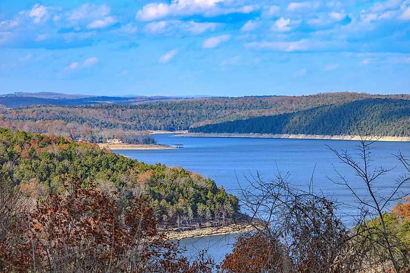 Norfork Lake in Mountain Home, Arkansas.