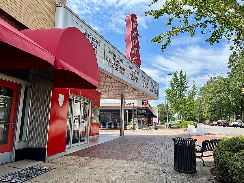 Shoals Theater in downtown Florence, Alabama.