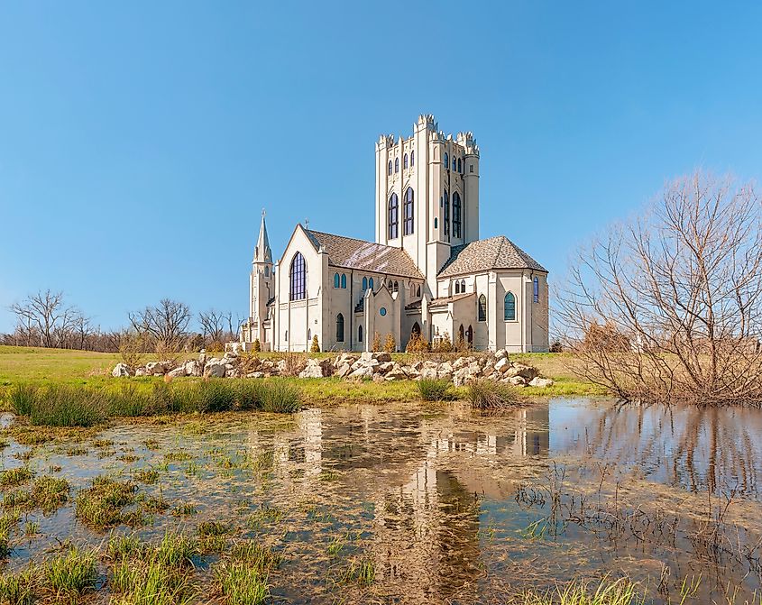 Roman Catholic Christ the King Chapel in Front Royal, Virginia.