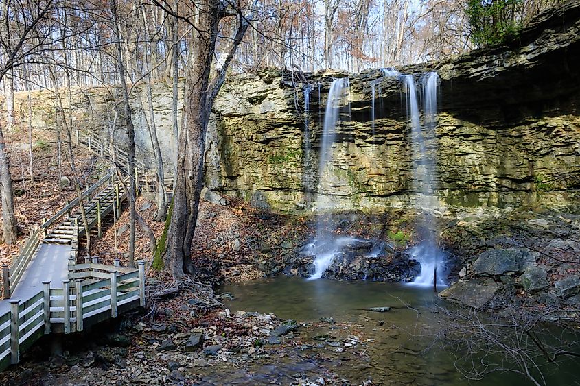 Charleston Falls Preserve in Tipp City, Ohio.