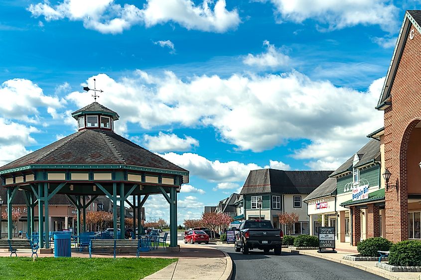 The Outlets at Gettysburg, a small outlet shopping mall. 