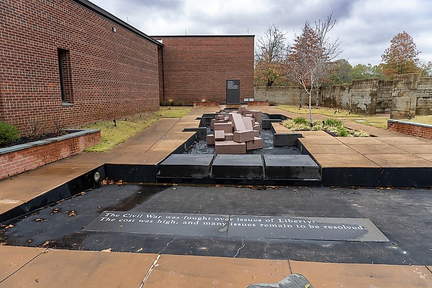 Corinth Civil War Interpretive Center courtyard. Editorial credit: EWY Media / Shutterstock.com