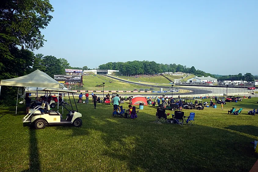 Road America racing track in Elkhart Lake, Wisconsin.