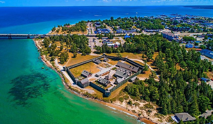 Fort Michilimackinac or Fort Mackinaw, Mackinac is located in Mackinaw City, Michigan