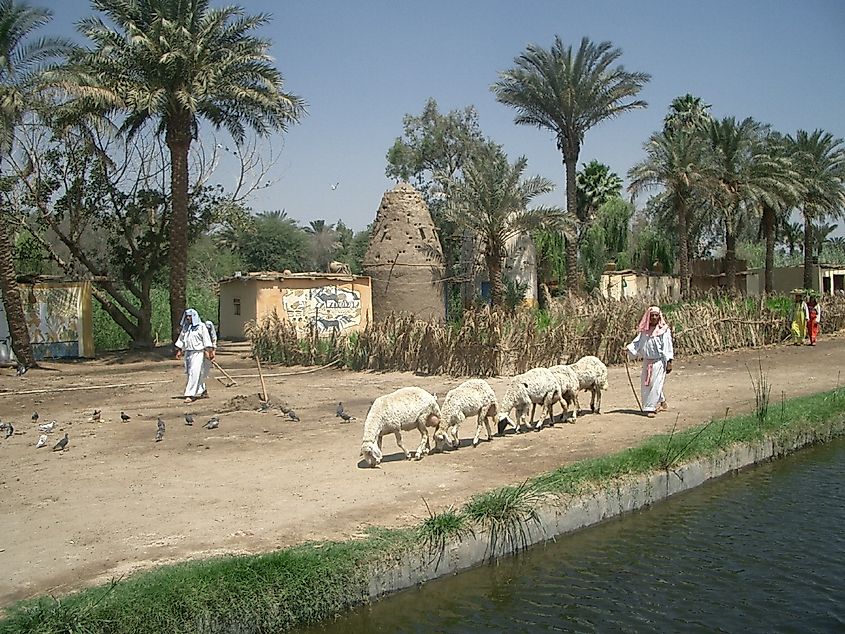 Historic Pharaonic Village in Giza, Cairo. 