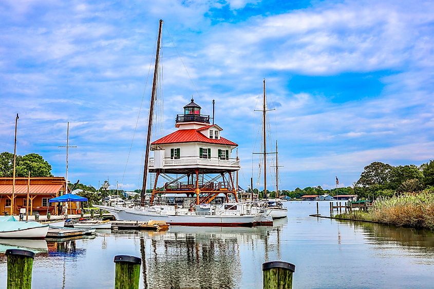 Drum Point Lighthouse in Solomons, Maryland