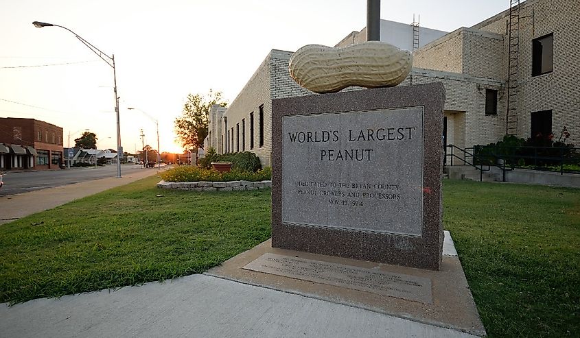 World's Largest Peanut, Durant, Oklahoma.