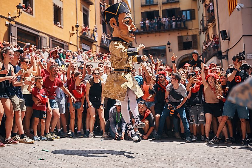 La Patum traditional festival in Berga, Barcelona, Spain