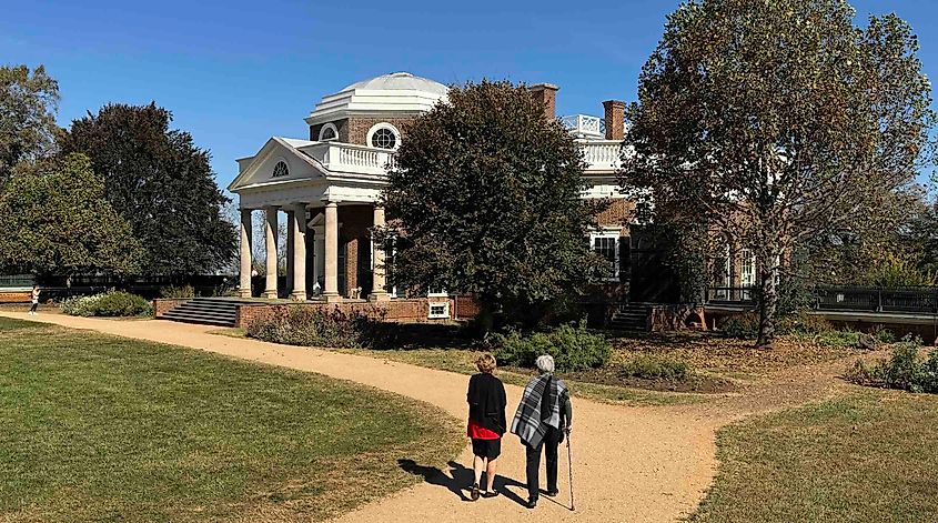 Thomas Jefferson's Monticello home in Charlottesville Photo by Bryan Dearsley.JPG