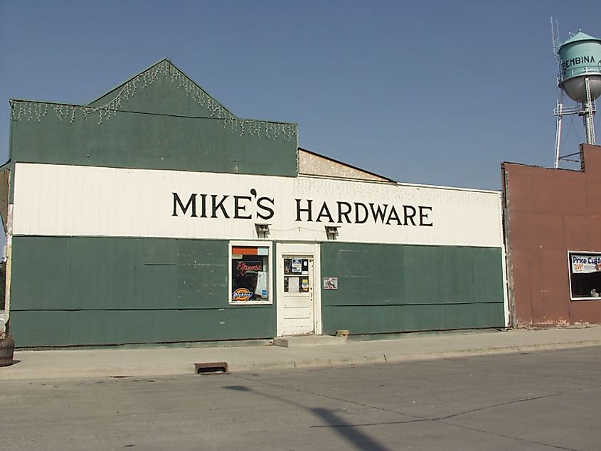 Mikes Hardware store in Pembina, ND.