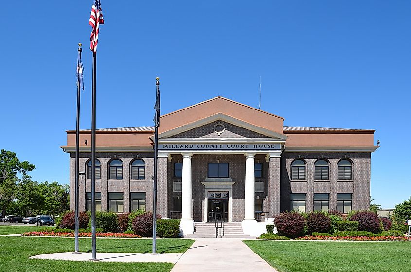 Millard County Courthouse in Fillmore, Utah.