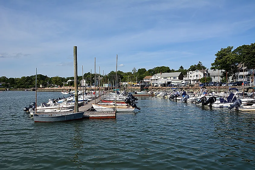 The beautiful harbor in Stony Creek, Branford CT
