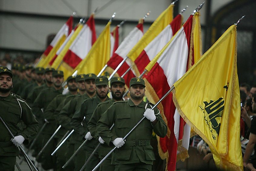 The Israeli invasion of Lebanon led to the creation of Hezbollah - The organization held this parade in 2018. Image Credit Khamenei.ir via Wikimedia.