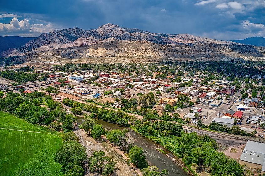 Aerial View of Canon City, Colorado.