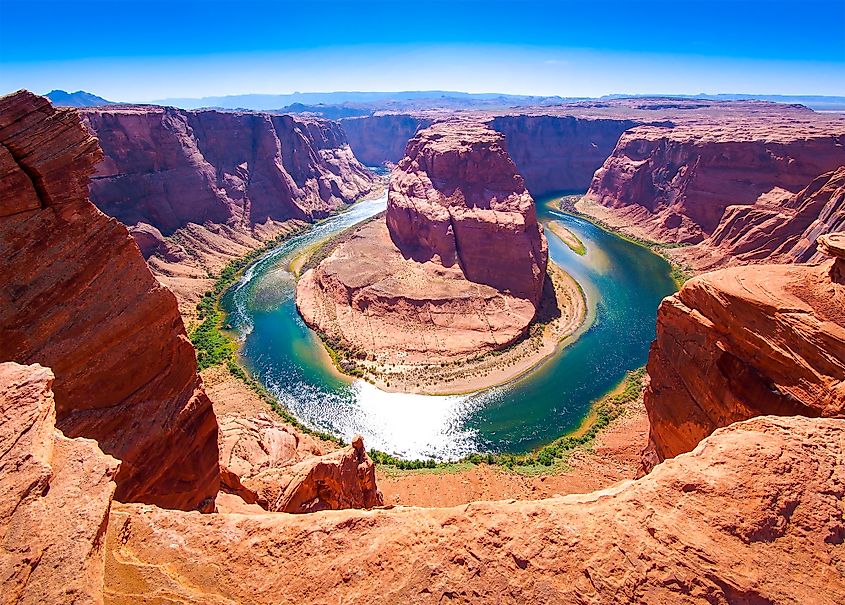 The Horseshoe Bend of the Colorado River.