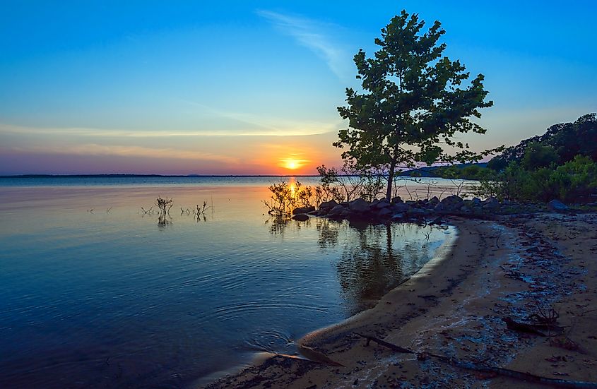 Lake Eufaula, not far from IXL, Oklahoma