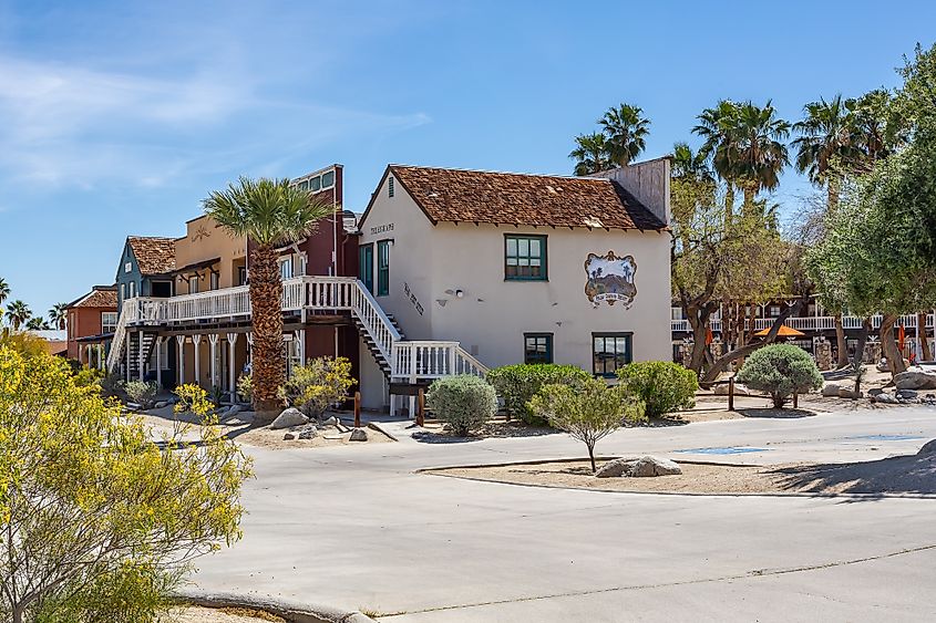 Palm Canyon Resort building in Borrego Springs, California