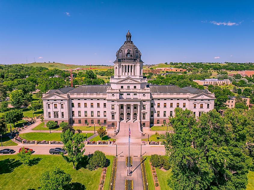 The state Capitol building in Pierre, South DakotaThe state Capitol building in Pierre, South Dakota