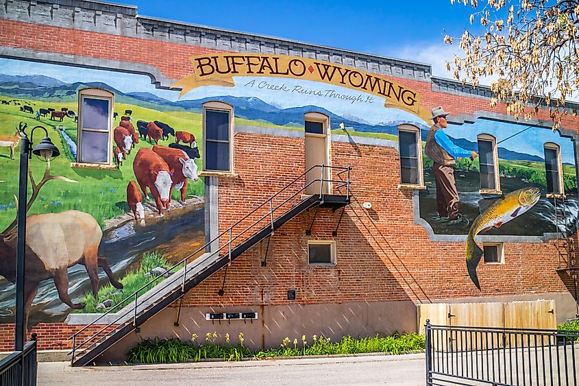 Mural in Buffalo, Wyoming.
